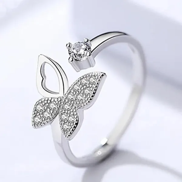 Silver_Stainless_Steel_Butterfly_Stone_Ring_For_Unisex_-_Pack_of_2