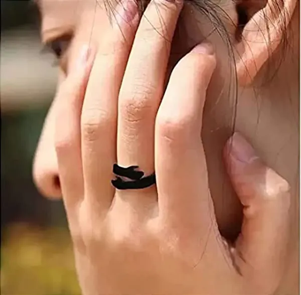 Black_Open_Band_Ring_for_Women