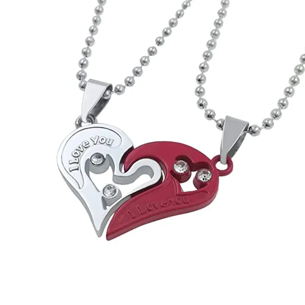 Silver_Red_Couple_Heart_Pendant_Necklace_for_Couples