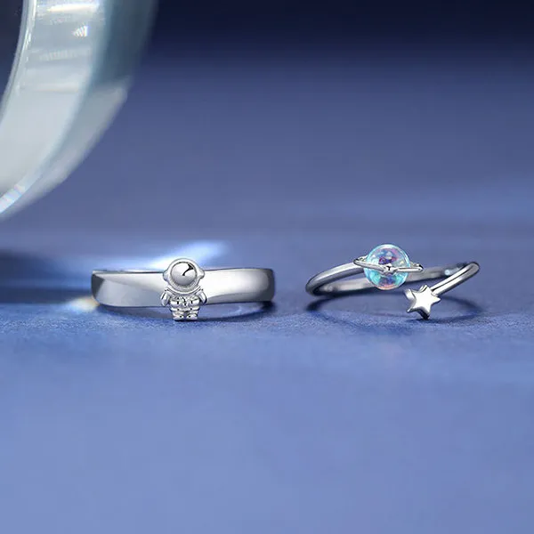 Silver_Stainless_Steel_Moonstone_Charm_Ring_For_Unisex_-_Pack_of_2