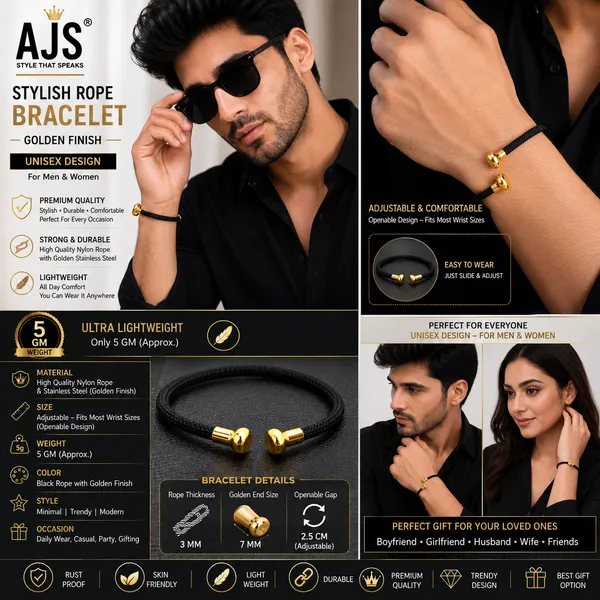 Black_Nylon_Rope_Bracelet_for_Men_And_Women