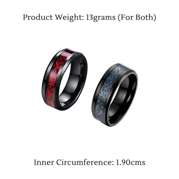 Black_Patterned_Couple_Rings_Set_for_Unisex