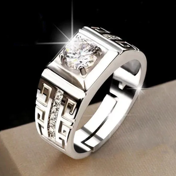 Silver_925_Greek_Key_Solitaire_Ring_for_Men