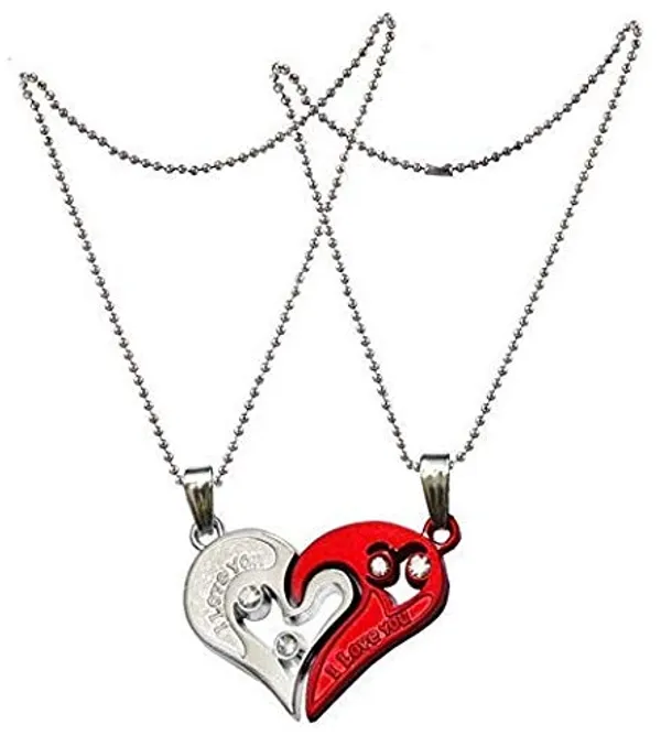 Silver_Red_Couple_Heart_Pendant_Necklace_for_Couples