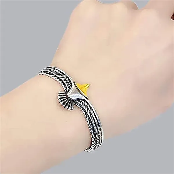 Silver_Tone_Eagle_Design_Bracelet_for_Men
