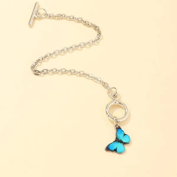 Silver-Tone_Butterfly_Charm_Chain_Bracelet_for_Women