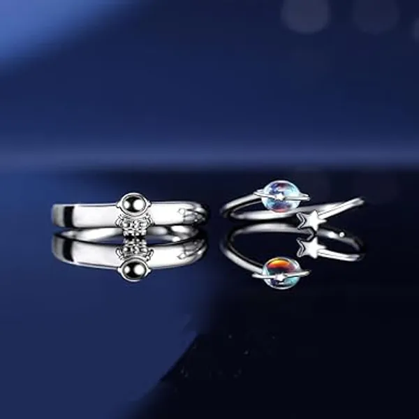 Silver_Stainless_Steel_Moonstone_Charm_Ring_For_Unisex_-_Pack_of_2