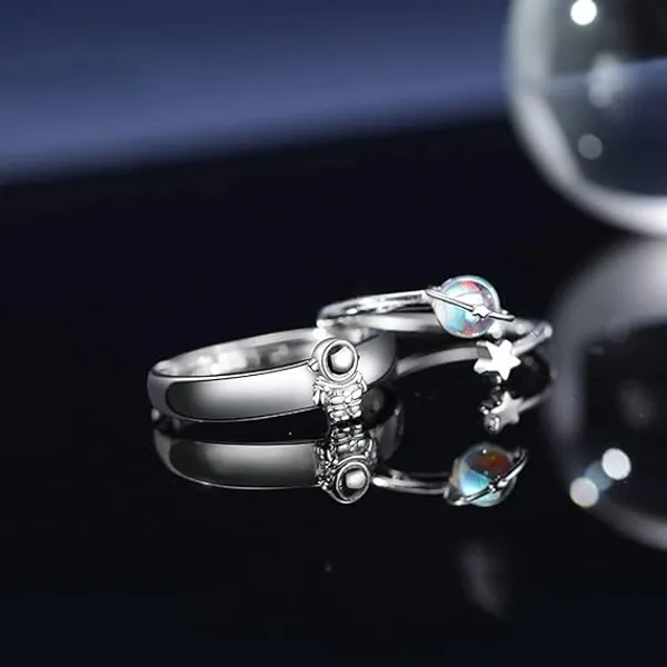 Silver_Stainless_Steel_Moonstone_Charm_Ring_For_Unisex_-_Pack_of_2
