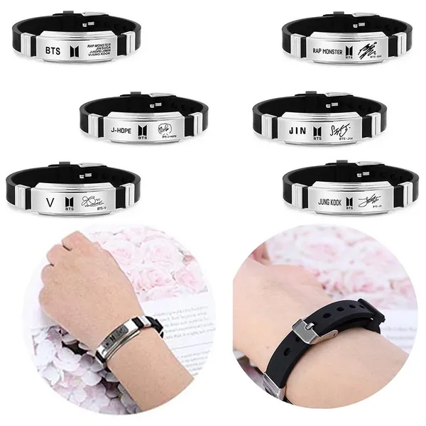 Black_Silicone_Adjustable_BTS_Bracelet_for_Fans