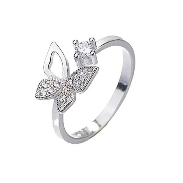 Silver_Stainless_Steel_Butterfly_Stone_Ring_For_Unisex_-_Pack_of_2