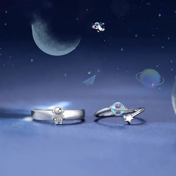 Silver_Stainless_Steel_Moonstone_Charm_Ring_For_Unisex_-_Pack_of_2