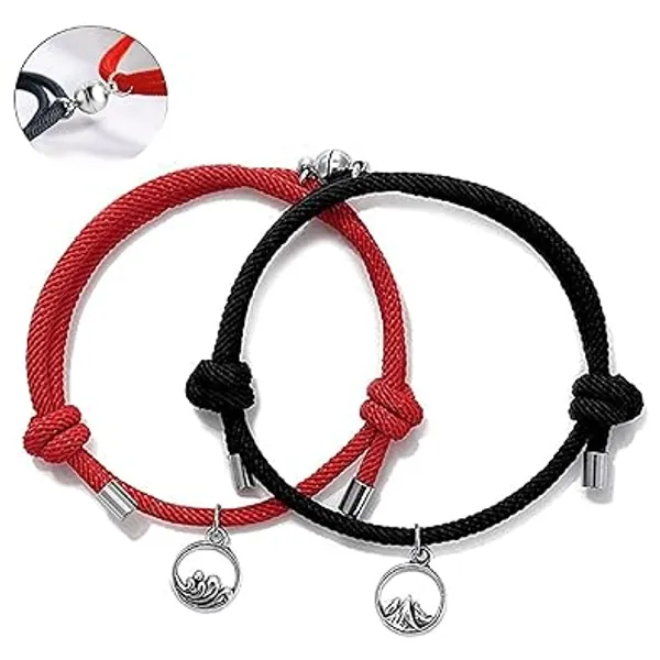 Red_And_Black_Cord_Couple_Bracelets_for_Partners