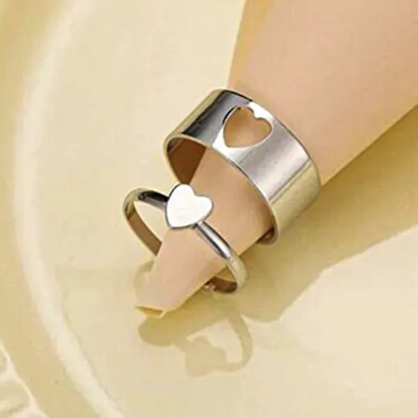 Silver-Tone_Heart_Design_Ring_Set_for_Couples