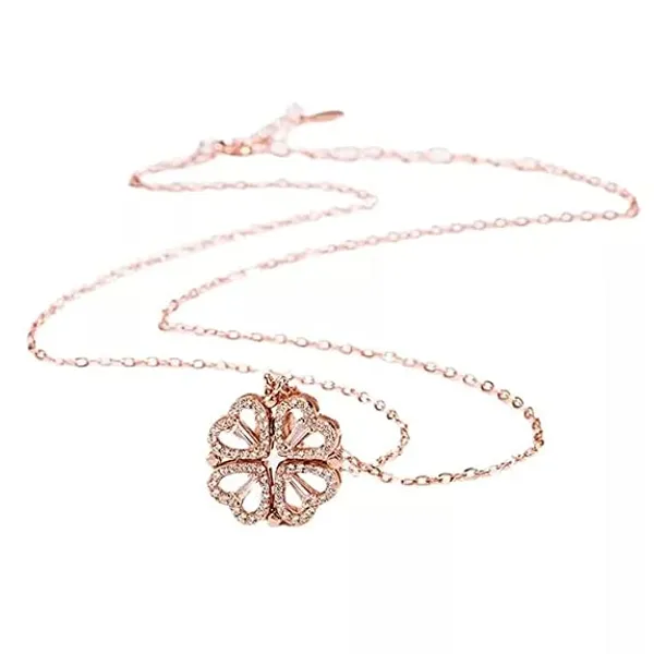 Silver-Tone_Rhinestone_Heart_Necklace_With_Floral_Pendant
