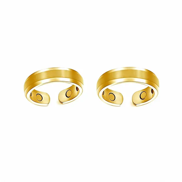 Gold_Tone_Stainless_Steel_Magnetic_Cuff_Bracelet_For_Unisex_-_Pack_of_2
