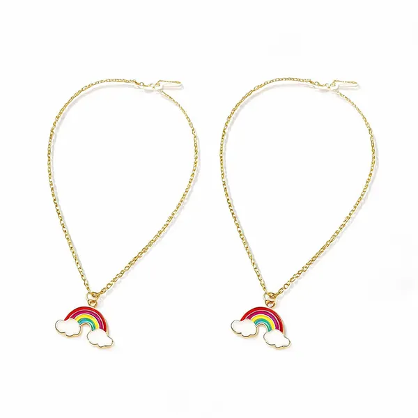 Multicolour_Stainless_Steel_Rainbow_Cloud_Pendant_Locket_For_Unisex_-_Pack_of_2