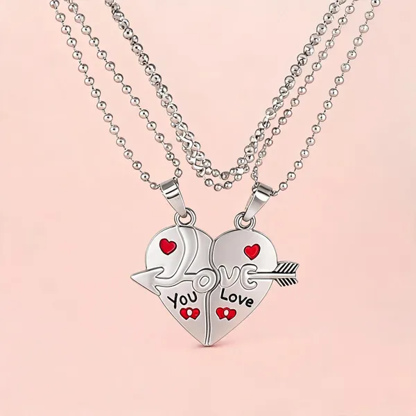 Silver_Stainless_Steel_Broken_Heart_Couple_Locket_For_Unisex_-_Pack_of_2