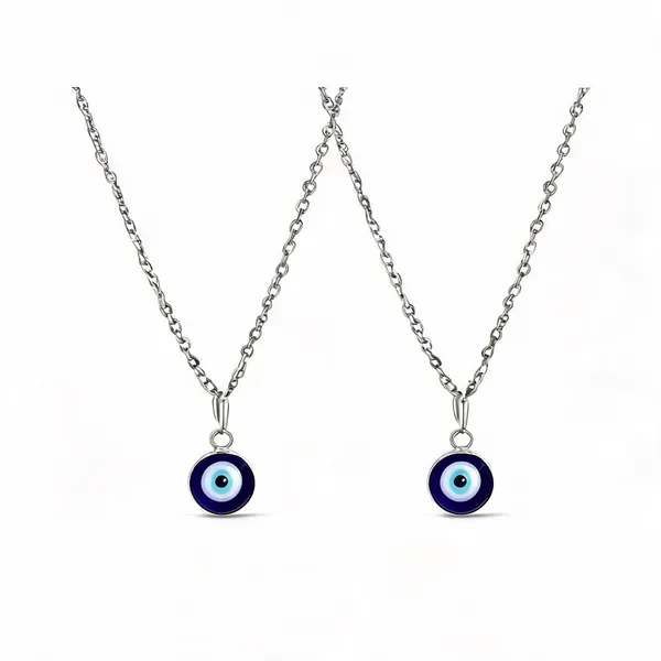 Silver_Stainless_Steel_Evil_Eye_Pendant_Necklace_For_Unisex_-_Pack_of_2
