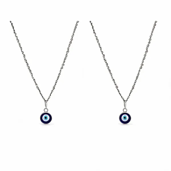 Silver_Stainless_Steel_Evil_Eye_Pendant_Necklace_For_Unisex_-_Pack_of_2