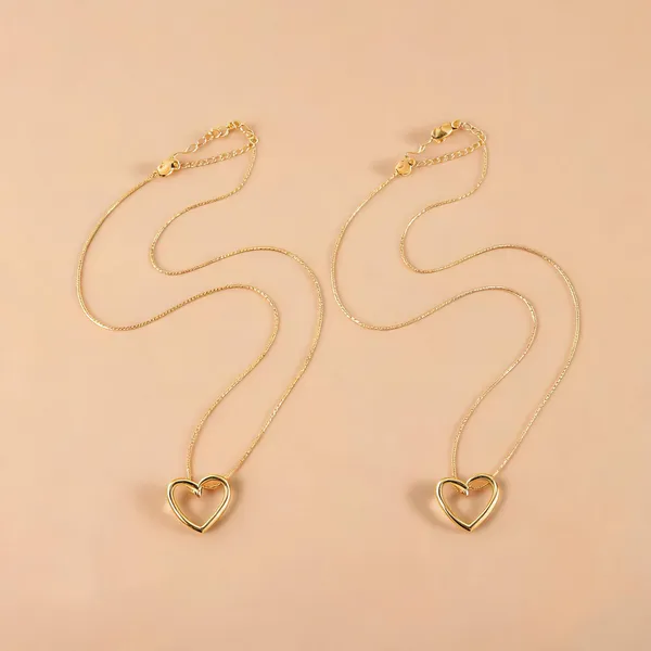 Gold_Stainless_Steel_Heart_Pendant_Necklace_For_Unisex_-_Pack_of_2