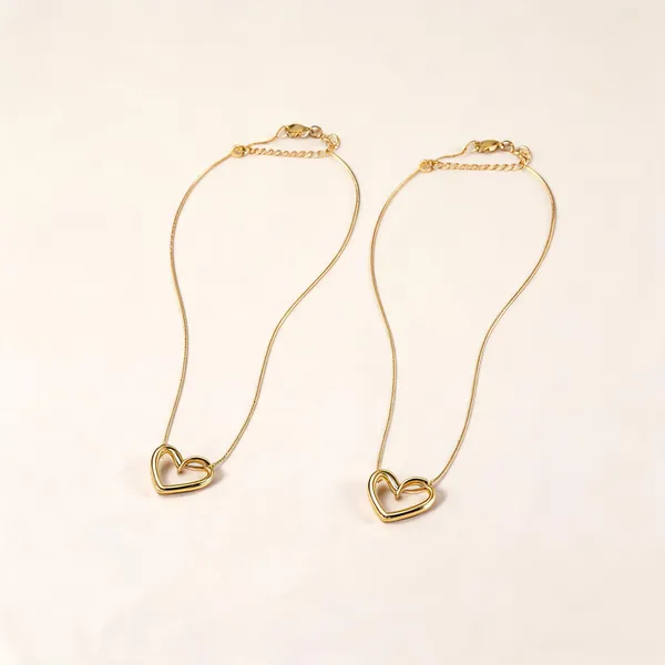 Gold_Stainless_Steel_Heart_Pendant_Necklace_For_Unisex_-_Pack_of_2