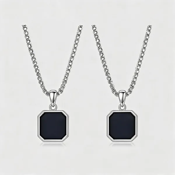 Silver_Stainless_Steel_Geometric_Pendant_Locket_For_Unisex_-_Pack_of_2