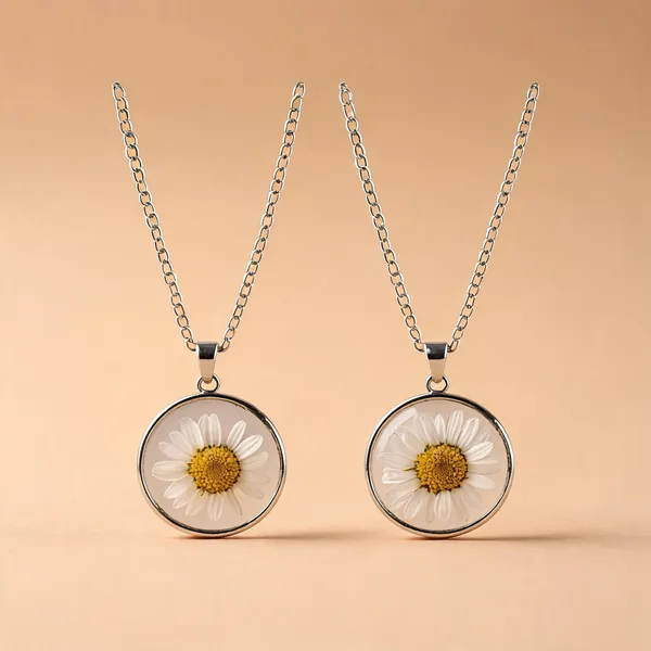 Silver_Stainless_Steel_Floral_Pendant_Locket_For_Unisex_-_Pack_of_2