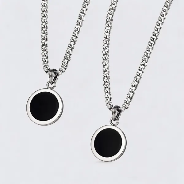 Black_Stainless_Steel_Round_Pendant_Locket_For_Unisex_-_Pack_of_2