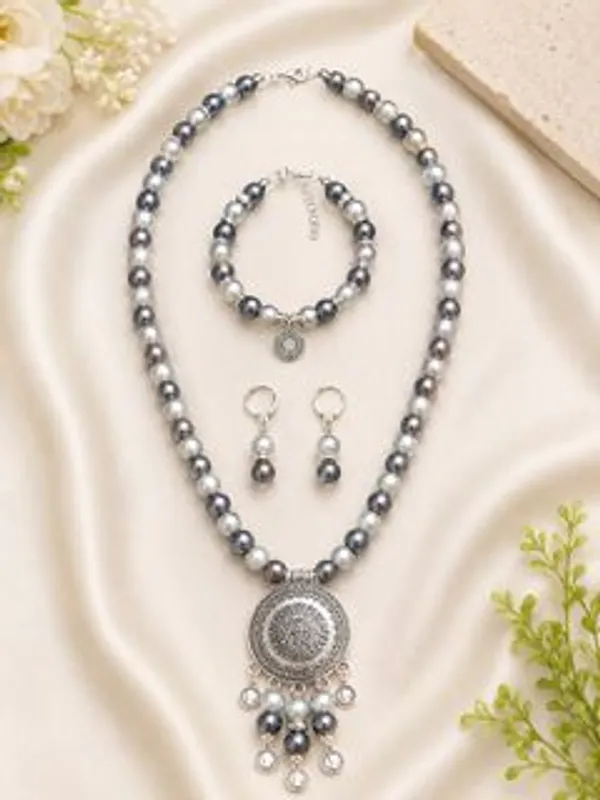 Grey_Silver_Oxidised_Brass_Alloy_Jewel_Set_For_Men_&_Women