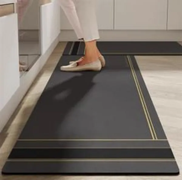 Dinedust_Rubber_Floor_Mat_Black_Stripes_Pack_Of_2_Large
