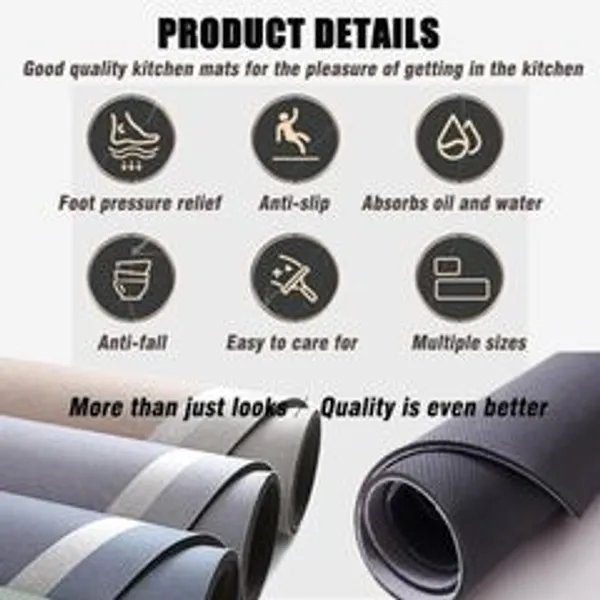 Dinedust_Rubber_Floor_Mat_Black_Stripes_Pack_Of_2_Large