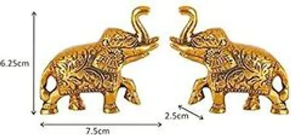 Metal_Handcrafted_Elephant_Pair_Decorative_Showpiece_-_Pack_of_2