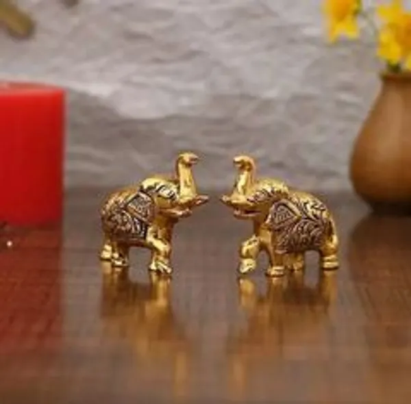 Metal_Handcrafted_Elephant_Pair_Decorative_Showpiece_-_Pack_of_2
