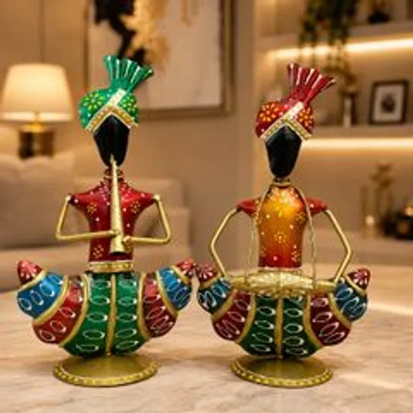 Desi_Craft_Decor_Handcrafted_Metal_Musician_Set_For_Home_Living
