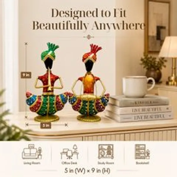 Desi_Craft_Decor_Handcrafted_Metal_Musician_Set_For_Home_Living