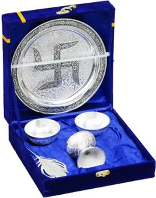 Silver_Plated_Swastik_Pooja_Thali_Set_With_Velvet_Box_For_Diwali_Poojan_Decorative_Showpiece_20_Cm