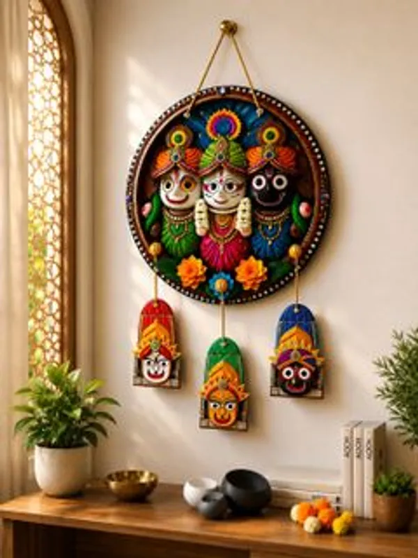 Wooden_Traditional_Jagannath_Temple_Wall_Hanging_-_Pack_of_2