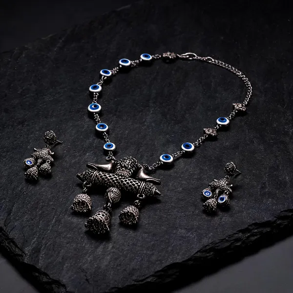 Silver_Oxidised_Sterling_Silver_Ethnic_Jewel_Set_For_Women_-_Pack_of_2
