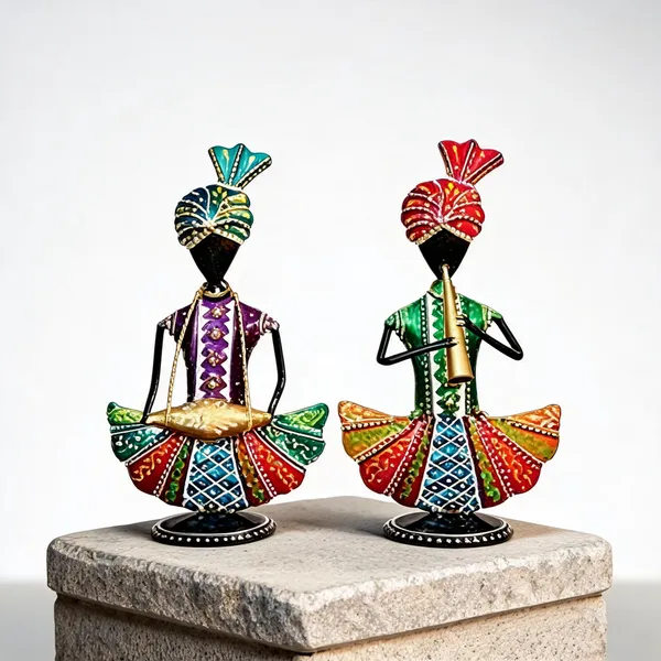 Metal_Rajasthani_Sitting_Musician_Pair_Decorative_Showpiece