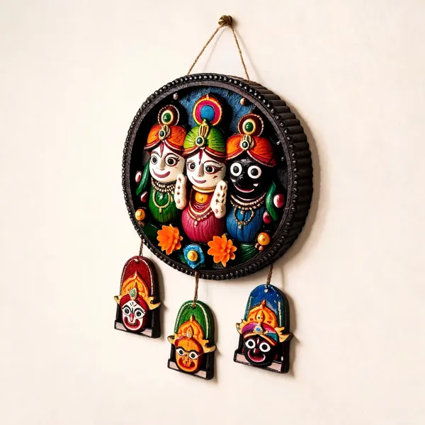 Wooden_Traditional_Jagannath_Temple_Wall_Hanging_-_Pack_of_2