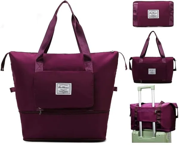 Zmoly_Folding_Bag,_Travel_Lightweight_Travel_Bag_Waterproof_Multipurpose_Bag_(Multicolor,_15_L)