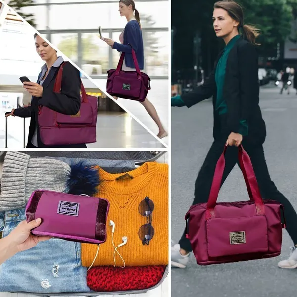 Zmoly_Folding_Bag,_Travel_Lightweight_Travel_Bag_Waterproof_Multipurpose_Bag_(Multicolor,_15_L)
