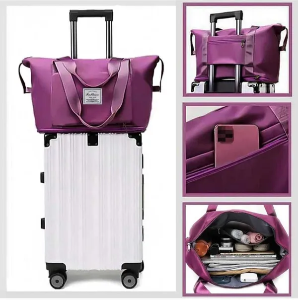 Zmoly_Folding_Bag,_Travel_Lightweight_Travel_Bag_Waterproof_Multipurpose_Bag_(Multicolor,_15_L)