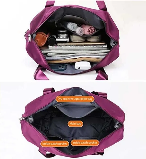 Zmoly_Folding_Bag,_Travel_Lightweight_Travel_Bag_Waterproof_Multipurpose_Bag_(Multicolor,_15_L)