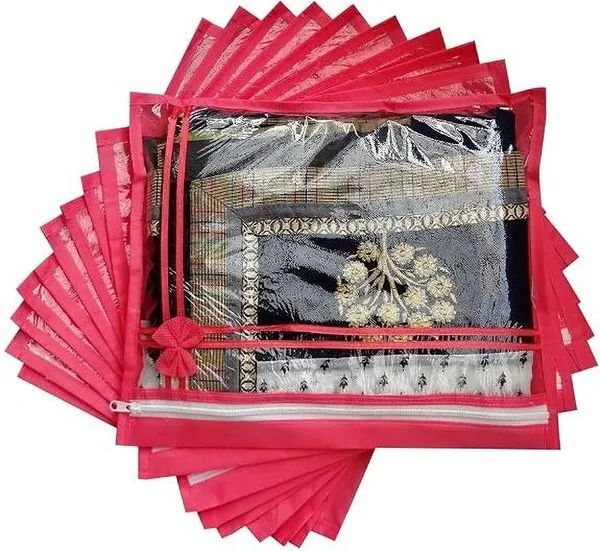 Aspora_Saree_Cover_Saree_Protection_Bag_(6_Pcs)_Single_Saree_cover_(Transparent)