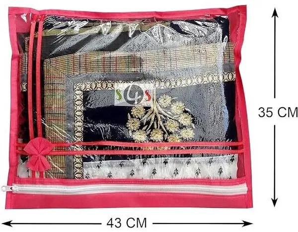 Aspora_Saree_Cover_Saree_Protection_Bag_(6_Pcs)_Single_Saree_cover_(Transparent)