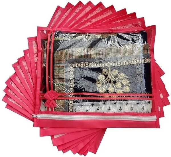 Aspora_Saree_Cover_Saree_Protection_Bag_(10_Pcs)_Single_Saree_cover_(Transparent)