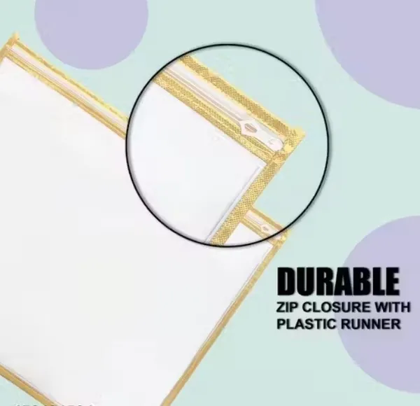 Aspora_Premium_cover_Saree_Cover_Set_of_12_storage_bag_packing_bag_Saree_Cover_Bag_with_Transparent_Window_&_Zipper_|_Non-Woven_Organizer_PI5_(Gold)