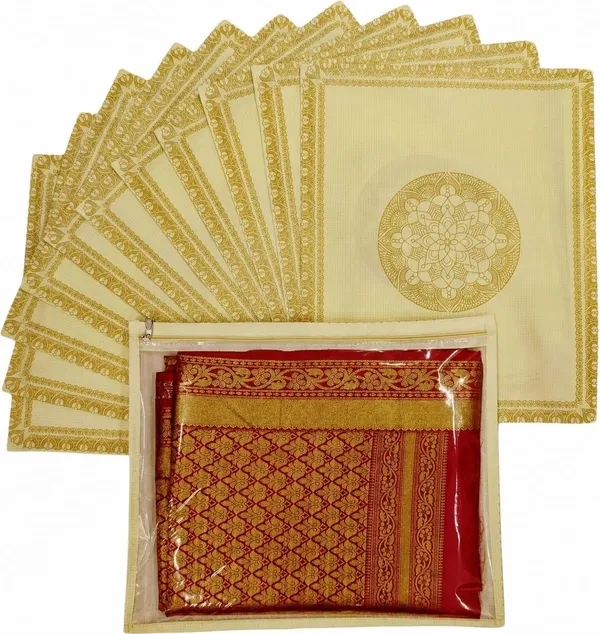 Aspora_Saree_Cover_for_Wardrobe_Storage,_Transparent_Saree_Organizer_Bag_with_Zipper_Reusable_Clothing_Storage_Pouch_for_Home_Organization_and_Travel_Durable_Fabric_Saree_Storage_Cover,_Clothes_Organizer_for_Sarees,_Lehengas_(Beige_Gold)