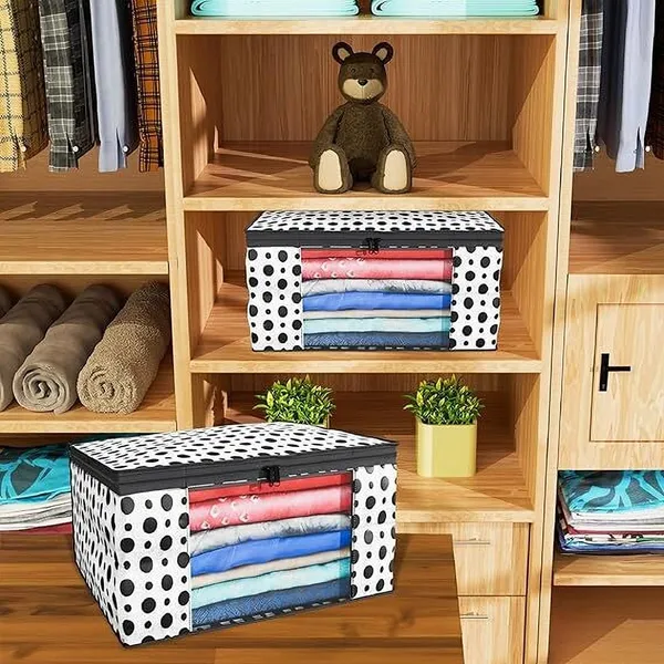 Aspora_Foldable_Clothes_Storage_Organizer_Box_with_Zipper_&_Transparent_Window_Cotton_Laundry_Bag_(White)